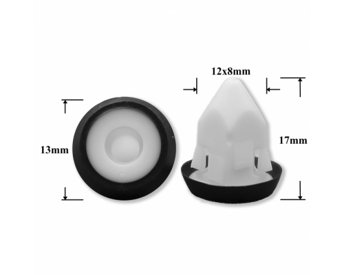 Клипса AMS-P1638 51127020321 N10516801 N10541201 BMW AUDI SEAT SKODA VOLKSWAGEN ПЛАСТИКОВЫЕ AMS-P1638