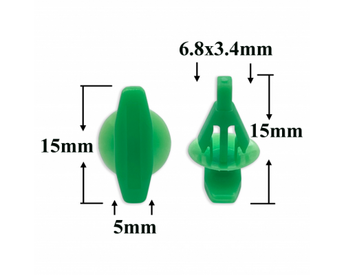 Клипса AMS-P1502 72311S5S003 8085089919 8085089961 ACURA HONDA NISSAN ПЛАСТИКОВЫЕ AMS-P1502