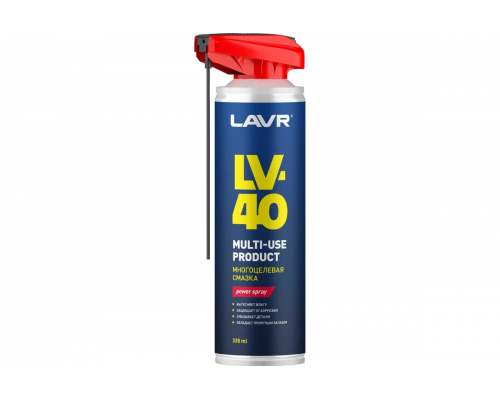 Смазка многоцелевая проникающая LV-40 LAVR, 335 мл СМАЗКИ Ln2429