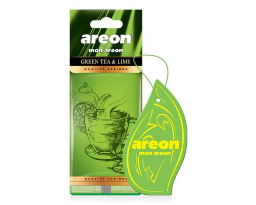 Ароматизатор на зеркало Areon зеленый чай и лайм АРОМАТИЗАТОРЫ AREON X 704043336
