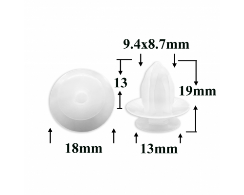 Клипса AMS-P1597 7586730130 ACURA HONDA LEXUS TOYOTA ПЛАСТИКОВЫЕ AMS-P1597