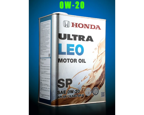 Масло моторное HONDA ULTRA LEO 0w20 4л HONDA 0822799974HMR