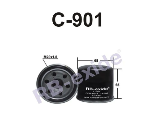 С-901 Фильтр масляный RB-exide С -901 15208-AA100 RB-EXIDE C-901
