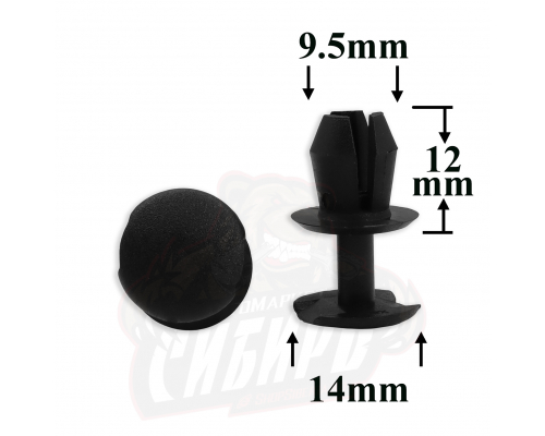 Клипса AMS-P0035 3338676334FB Клипса нажимная для AUDI SEAT SKODA VOLKSWAGEN ПЛАСТИКОВЫЕ AMS-P0035