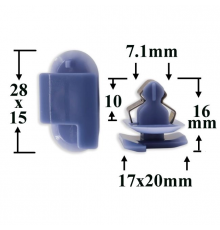Клипса AMS-P2308 24405740 1222141 YQ00149080 7703077477 8748QT CHEVROLET CHRYSLER CITROEN DAEWOO