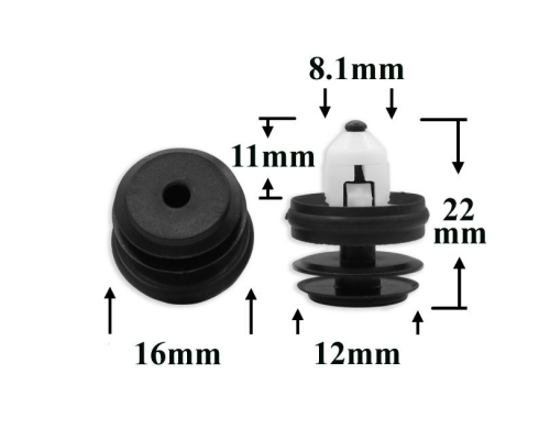 Клипса AMS-P2331 51417325082 BMW MINI COOPER ПЛАСТИКОВЫЕ AMS-P2331
