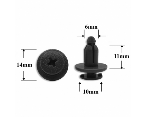 Клипса AMS-P0533 0155301733 94858343 94858864 CHEVROLET CHRYSLER DAEWOO DODGE GM JEEP LEXUS NISSAN ПЛАСТИКОВЫЕ AMS-P0533