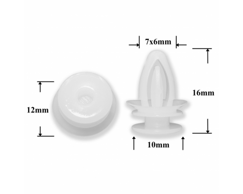 Клипса AMS-P1788 90560163 149910 CHEVROLET CHRYSLER DAEWOO DODGE GM JEEP OPEL ПЛАСТИКОВЫЕ AMS-P1788