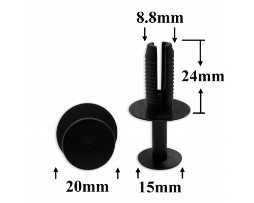 Клипса AMS-P1532 51127004445 BMW MINI COOPER ПЛАСТИКОВЫЕ AMS-P1532