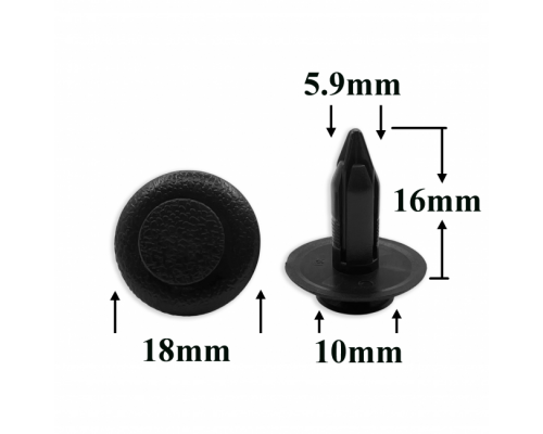 Клипса AMS-P1546 B46768AC3 B46768AC302 B46768AC328 MAZDA ПЛАСТИКОВЫЕ AMS-P1546