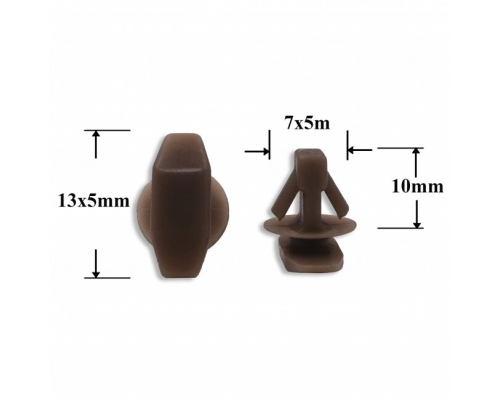 Клипса AMS-P0204 MU481027 MITSUBISHI ПЛАСТИКОВЫЕ AMS-P0204