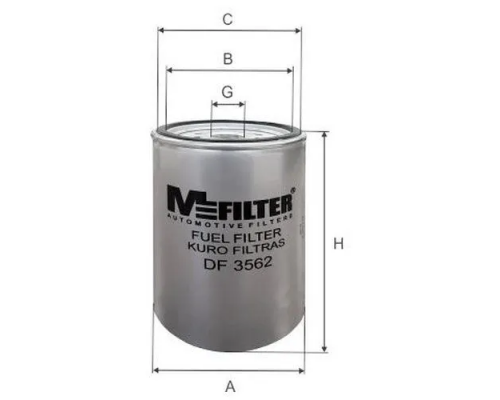 Фильтр дизельного топлива MFILTER DF3562 ТОПЛИВНЫЕ DF3562