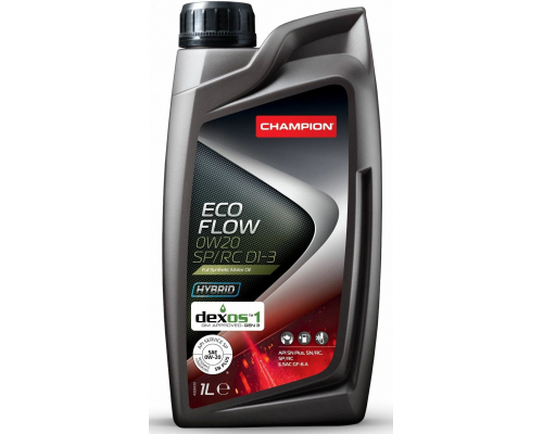 CHAMPION ECO FLOW 0W20 SP/RC D1-3 Моторное масло МОТОРНОЕ МАСЛО 1049908
