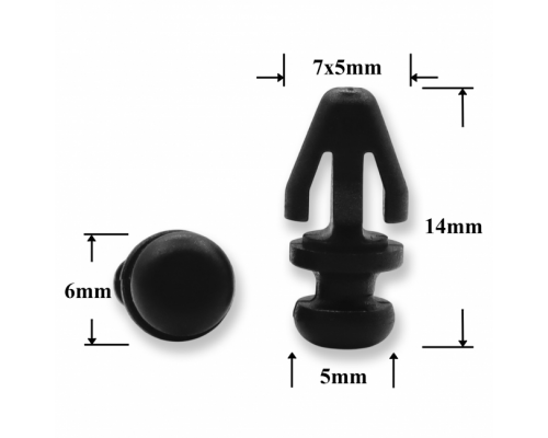 Клипса AMS-P1765 1042065 W7029851042065 W702985S300 CHEVROLET CHRYSLER DAEWOO DODGE FORD GM JEEP ПЛАСТИКОВЫЕ AMS-P1765