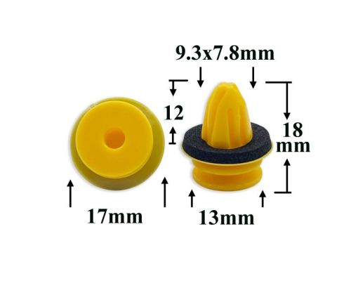 Клипса AMS-P1779 A0019912698 0019912698 MERCEDES ПЛАСТИКОВЫЕ AMS-P1779