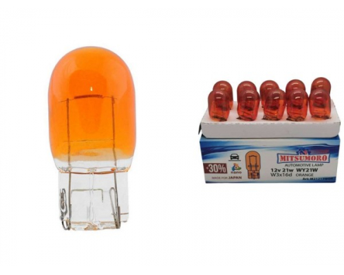 M21213WOR / 10 шт W3x16d ORANGE T20 7440 WY21W 12V/21W поворот Лампы 12V M21213WOR