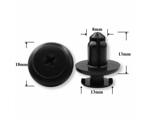 Клипса AMS-P1730 865903S000 909130067 HYUNDAI KIA SUBARU ПЛАСТИКОВЫЕ AMS-P1730